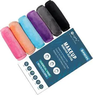 Orighty Makeup Remover Cloths 6 Packs, 12 x 6 Inch 6 Colors | Makeup Removal Face Cleansing Cloth, Reusable Microfiber Facial Cleansing Towels, Remove Instantly Dirt with Just Water Orighty Makeup Remover Cloths 6 Packs, 12 x 6 Inch 6 Colors | Makeup Removal Face Cleansing Cloth, Reusable Microfiber Facial Cleansing Towels, Remove Instantly Dirt with Just Water