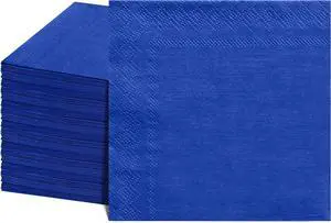 NatNarr 120 Pcs Royal Blue Cocktail Napkins 5 Inch Dessert Beverage Napkins | Blue Napkins Disposable for Birthday, Baby Shower, Wedding, Soft and Absorbent NatNarr 120 Pcs Royal Blue Cocktail Napkins 5 Inch Dessert Beverage Napkins | Blue Napkins Disposable for Birthday, Baby Shower, Wedding, Soft and Absorbent