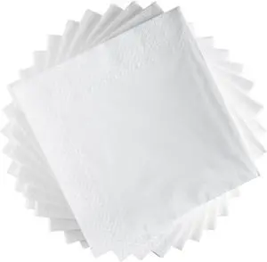 Premium Party Beverage Napkins White - 100 Count, 2-Ply - Ideal for Parties, Weddings, Cocktails, and Events - 5"x 5" Absorbent Paper Napkins - Disposable and Colorful Premium Party Beverage Napkins White - 100 Count, 2-Ply - Ideal for Parties, Weddings, Cocktails, and Events - 5"x 5" Absorbent Paper Napkins - Disposable and Colorful
