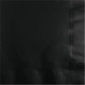 Touch of Color Disposable Party Paper Napkins, Black Velvet, 6.5 in, 50 ct | Black 2-ply Napkins Made of Soft and Durable Tissue, Solid Color Napkins for Parties, Holidays, Birthdays, and Everyday Use Touch of Color Disposable Party Paper Napkins, Black Velvet, 6.5 in, 50 ct | Black 2-ply Napkins Made of Soft and Durable Tissue, Solid Color Napkins for Parties, Holidays, Birthdays, and Everyday Use