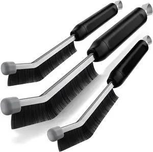 Crevice Cleaning Brush 3 Pack, Stainless Steel Bristle Support Rod, Rust-Resistant & Durable, Rounded Protective Head, Stiff Bristles for Tile Grout, Bathroom Gaps & Window Groove Brushes Crevice Cleaning Brush 3 Pack, Stainless Steel Bristle Support Rod, Rust-Resistant & Durable, Rounded Protective Head, Stiff Bristles for Tile Grout, Bathroom Gaps & Window Groove Brushes