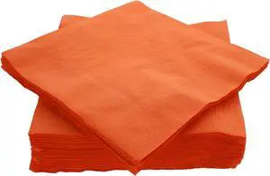 Amcrate Big Party Pack 40 Count Orange Dinner Napkins Tableware- Ideal for Wedding, Party, Birthday, Dinner, Lunch, Cocktails. (7 x 7) Amcrate Big Party Pack 40 Count Orange Dinner Napkins Tableware- Ideal for Wedding, Party, Birthday, Dinner, Lunch, Cocktails. (7 x 7)