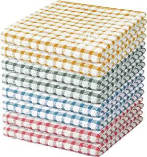 Nialnant 8 Pcs Kitchen Dish Rags,100% Cotton Soft Absorbent | Quick Drying Dish Cloths for Kitchen, Washing Dishes, Cleaning rags-11 x 11In Nialnant 8 Pcs Kitchen Dish Rags,100% Cotton Soft Absorbent | Quick Drying Dish Cloths for Kitchen, Washing Dishes, Cleaning rags-11 x 11In