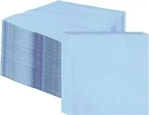 100 pcs 2-Ply Light Blue Napkins Folded 5 x 5 inch Disposable Cocktail Napkins Paper Napkins for Dinner Wedding Party Baby Blue Beverage Napkins 100 pcs 2-Ply Light Blue Napkins Folded 5 x 5 inch Disposable Cocktail Napkins Paper Napkins for Dinner Wedding Party Baby Blue Beverage Napkins