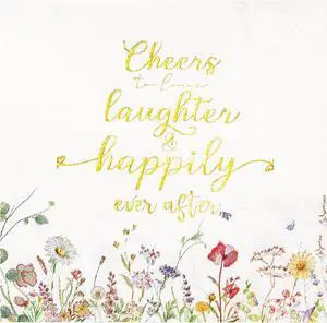 Crisky 3-Ply Floral Bridal Shower Napkins - Gold Foil Cheers To Love Paper Disposable Napkins for Wedding/Engagement/Bridal Shower Party Decoration, 50 Counts Crisky 3-Ply Floral Bridal Shower Napkins - Gold Foil Cheers To Love Paper Disposable Napkins for Wedding/Engagement/Bridal Shower Party Decoration, 50 Counts