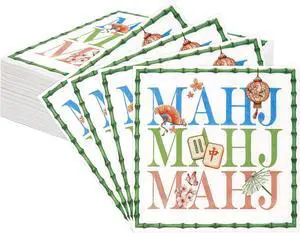 Mahjong Napkins 5 X 5 Inches Disposable Cocktail Napkins 50Pcs Mahjong Beverage Napkins for Casual Gatherings Game Nights Bridal Showers Birthday Party,Bamboo Mahjong Napkins 5 X 5 Inches Disposable Cocktail Napkins 50Pcs Mahjong Beverage Napkins for Casual Gatherings Game Nights Bridal Showers Birthday Party,Bamboo