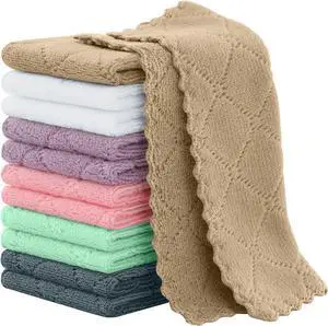 Homaxy Super Soft 12 Pack Coral Velvet Dish Cloths, 7" x 9", Mixed | Ultra-Absorbent Dishcloths, No Lint, Nonstick Oil, Fast Drying, Microfiber Cleaning Cloth Homaxy Super Soft 12 Pack Coral Velvet Dish Cloths, 7" x 9", Mixed | Ultra-Absorbent Dishcloths, No Lint, Nonstick Oil, Fast Drying, Microfiber Cleaning Cloth