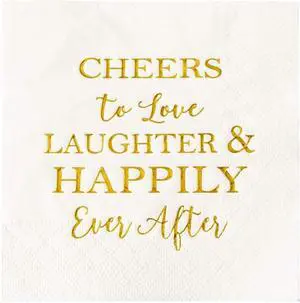 Crisky 3-Ply 50 Count Bridal Shower Napkins Disposable Cocktail Napkins Gold Foil Text Beverage Napkins for Engagement Party Decorations & Wedding Shower Crisky 3-Ply 50 Count Bridal Shower Napkins Disposable Cocktail Napkins Gold Foil Text Beverage Napkins for Engagement Party Decorations & Wedding Shower
