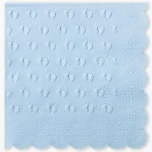 Crisky 3 Ply Baby Shower Napkins for Boy, 50 Pack Embossed Footprints Blue Napkins for Dusty Blue Jean Boy Baby Shower Decorations, Disposable Paper Cocktail Napkin, and Not Easily Torn Crisky 3 Ply Baby Shower Napkins for Boy, 50 Pack Embossed Footprints Blue Napkins for Dusty Blue Jean Boy Baby Shower Decorations, Disposable Paper Cocktail Napkin, and Not Easily Torn
