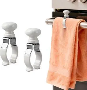 2-Pack Towel Clips for Kitchen Anti-Slip: No More Falling Towels | Fits Thick Blankets, Pet Safe Grip, Tool-Free Setup for Homemakers 2-Pack Towel Clips for Kitchen Anti-Slip: No More Falling Towels | Fits Thick Blankets, Pet Safe Grip, Tool-Free Setup for Homemakers