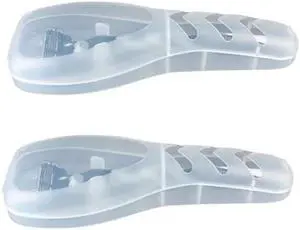 2Pcs Clear Portable Travel Men Manual Razor Protector Plastic Box Cover Container Storage Shaver Holder Protector Case Organizer Men's Electric Shaver Accessories 2Pcs Clear Portable Travel Men Manual Razor Protector Plastic Box Cover Container Storage Shaver Holder Protector Case Organizer Men's Electric Shaver Accessories