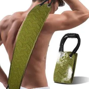 38.5 Inch Exfoliating Back Scrubber for Shower, Green 38.5 Inch Exfoliating Back Scrubber for Shower, Green