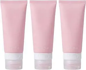 3PCS 60ml/2oz Empty Refillable Pink Soft Silicon Squeeze Tube Portable Travel Bottle Cosmetic Containers Storage Holder For Cream Lotion Facial Cleaner Shampoo Shower Gel Toiletries 3PCS 60ml/2oz Empty Refillable Pink Soft Silicon Squeeze Tube Portable Travel Bottle Cosmetic Containers Storage Holder For Cream Lotion Facial Cleaner Shampoo Shower Gel Toiletries