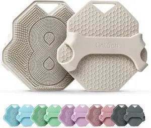 Silicone Shower Body Scrubber, Exfoliating Loofah Alternative - White Sand Silicone Shower Body Scrubber, Exfoliating Loofah Alternative - White Sand