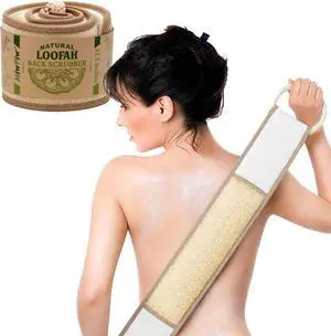 Natural Loofah Back Scrubber Exfoliating Body Scrubber Bath Sponge Natural Loofah Back Scrubber Exfoliating Body Scrubber Bath Sponge