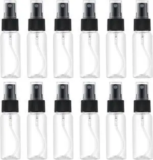 LISAPACK 1oz Small Spray Bottle (12 Pack), Mini Travel Size Plastic Sprayer LISAPACK 1oz Small Spray Bottle (12 Pack), Mini Travel Size Plastic Sprayer