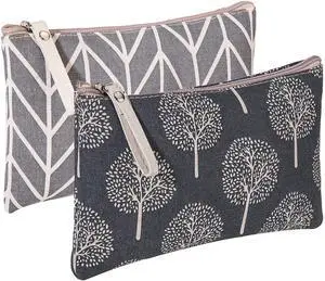 SUMAJU 2 Pcs Canvas Cosmetic Bag, Multi-Function Small Zipper Pouch Cute Makeup Pouch Travel Toiletry Bag Travel Size Toiletries Christmas Stocking Stuffers Gifts for Women,8.6 * 5.5 In SUMAJU 2 Pcs Canvas Cosmetic Bag, Multi-Function Small Zipper Pouch Cute Makeup Pouch Travel Toiletry Bag Travel Size Toiletries Christmas Stocking Stuffers Gifts for Women,8.6 * 5.5 In