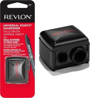 Revlon Universal Points Makeup Sharpener, Black, 1 Count Revlon Universal Points Makeup Sharpener, Black, 1 Count