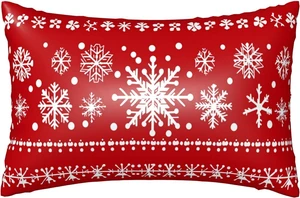 Satin Pillowcase with Zipper Queen Size Pillow Cover 20"x30" Winter Snowflake Silk Pillow Case for Hair and Skin Cooling Pillowcase Satin Pillowcase with Zipper Queen Size Pillow Cover 20"x30" Winter Snowflake Silk Pillow Case for Hair and Skin Cooling Pillowcase