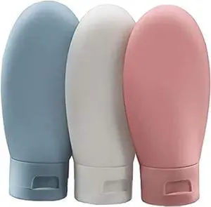 Travel Bottle, 3 Pcs Leak Proof Refillable Squeezable Containers Set(60 ml) with Label and Transparent Carry Bag for Liquid Shampoos, Soap and Toiletries. (Multicolor) Travel Bottle, 3 Pcs Leak Proof Refillable Squeezable Containers Set(60 ml) with Label and Transparent Carry Bag for Liquid Shampoos, Soap and Toiletries. (Multicolor)