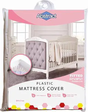 Waterproof Mattress Cover - Heavy Duty Vinyl Plastic Bed Crib Protective Fitted, 100 GSM PVC, 24 x 38 x 6 Waterproof Mattress Cover - Heavy Duty Vinyl Plastic Bed Crib Protective Fitted, 100 GSM PVC, 24 x 38 x 6