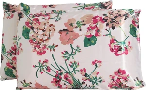 2 Pack Queen Satin Pillow Case with Envelope Closure Floral Printed Silky Microfiber Pillowcases for Hair and Skin 20x30 Inches 2 Pack Queen Satin Pillow Case with Envelope Closure Floral Printed Silky Microfiber Pillowcases for Hair and Skin 20x30 Inches
