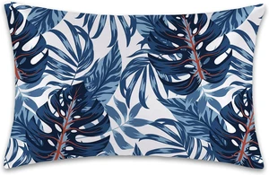 1 Pack Satin Pillowcase for Hair and Skin Tropical Blue Plant Exotic Leaves Imitation Silk Pillowcase 20" x 26" with Hidden Zipper Soft Smooth Cooling Pillow Cover Standard Size for Bedroom Sofa 1 Pack Satin Pillowcase for Hair and Skin Tropical Blue Plant Exotic Leaves Imitation Silk Pillowcase 20" x 26" with Hidden Zipper Soft Smooth Cooling Pillow Cover Standard Size for Bedroom Sofa