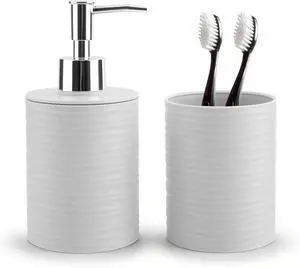 Bathroom Accessory Set, Grey Bathroom Set for Modern Bathroom Decor Bathroom Accessory Set, Grey Bathroom Set for Modern Bathroom Decor
