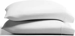 100% Organic Cotton Percale Pillow Cases Standard/Queen Size Set of 2 - Percale Pillowcases Standard/Queen, Soft Cooling Pillow Cases for Sleeping, Cotton Pillow Covers - White 100% Organic Cotton Percale Pillow Cases Standard/Queen Size Set of 2 - Percale Pillowcases Standard/Queen, Soft Cooling Pillow Cases for Sleeping, Cotton Pillow Covers - White