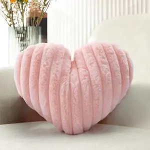Pink Heart Pillow 12.9" Decorative Throw Pillows for Girls Bedroom Decor Pink Heart Pillow 12.9" Decorative Throw Pillows for Girls Bedroom Decor