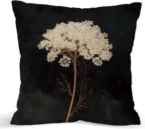 Vintage Pillow Cover, Floral Botanical Throw Pillow Case 18x18 Inch Vintage Pillow Cover, Floral Botanical Throw Pillow Case 18x18 Inch