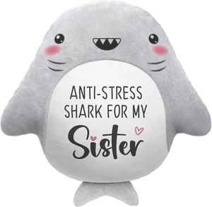 Sister Birthday Gifts - Shark Plush Throw Pillow Sister Birthday Gifts - Shark Plush Throw Pillow