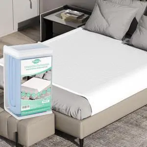 60"X40" Non Slip Washable Waterproof Bed Pads, White 60"X40" Non Slip Washable Waterproof Bed Pads, White