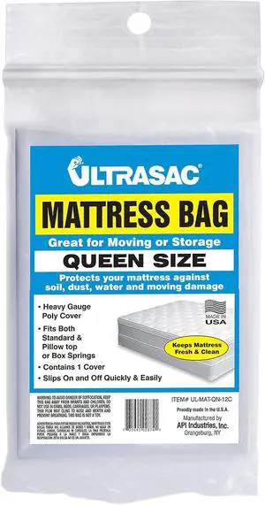 Queen Mattress 2.0 MIL (eq) Clear 70" x 92" Pack of 1 Queen Mattress 2.0 MIL (eq) Clear 70" x 92" Pack of 1