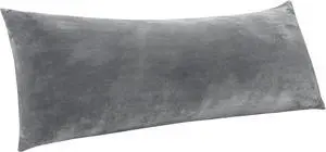 Body Pillow Cover with Zipper Closure, Super Soft and Cozy Fuzzy Fleece Body Pillowcase 20 x 54 Inches, Luxury Fluffy Plush Long Body Pillow Pillowcase for Fall and Winter(Gray) Body Pillow Cover with Zipper Closure, Super Soft and Cozy Fuzzy Fleece Body Pillowcase 20 x 54 Inches, Luxury Fluffy Plush Long Body Pillow Pillowcase for Fall and Winter(Gray)