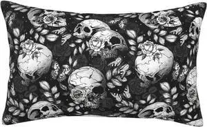 20x30 Inch Flower Sugar Skull Standard Pillow Cases, Ultra Soft Microfiber Pillow Cover, Hidden Zipper, for Bedroom Couch Living Room Decor Gifts 20x30 Inch Flower Sugar Skull Standard Pillow Cases, Ultra Soft Microfiber Pillow Cover, Hidden Zipper, for Bedroom Couch Living Room Decor Gifts