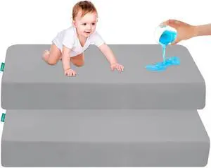 Pack and Play Sheets Waterproof 2 Pack for Baby Boys Girls Fitted Pack and Play Sheets Waterproof 2 Pack for Baby Boys Girls Fitted