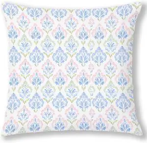 Pink and Blue Green Grandmillennial Floral Pillow Covers 18x18, Pink and Blue Green Cottage Core Grand Millenial Pillow Cover Decor for Living Room Girls Bedroom Dorm Home Pink and Blue Green Grandmillennial Floral Pillow Covers 18x18, Pink and Blue Green Cottage Core Grand Millenial Pillow Cover Decor for Living Room Girls Bedroom Dorm Home