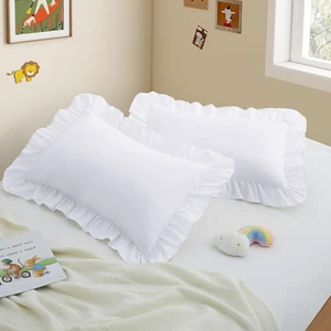 Microfiber Toddler Pillowcase, White, 13"x18", 2 Pack Microfiber Toddler Pillowcase, White, 13"x18", 2 Pack