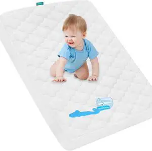 Pack and Play Mattress Protector Pad 38" X 26" Waterproof Sheets Fitted Pack and Play Mattress Protector Pad 38" X 26" Waterproof Sheets Fitted