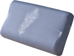 Pillow Case for Cervical Neck Pillow - Standard Size Cotton Pillowcase with Zipper, Washable Breathable Pillow Cover for Contour Memory Foam Pillow - Grey Feather 23.6"x13.8" | Contour Neck Memory Foa Pillow Case for Cervical Neck Pillow - Standard Size Cotton Pillowcase with Zipper, Washable Breathable Pillow Cover for Contour Memory Foam Pillow - Grey Feather 23.6"x13.8" | Contour Neck Memory Foa
