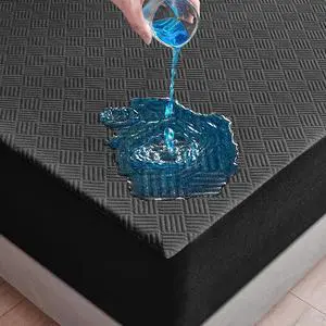 Twin Waterproof Mattress Protector, Premium 3D Air Fabric Mattress Pad Cover Soft Breathable Noiseless, Cooling Mattress Cover with Deep Pocket Up to 18'', Black (39'' X 75'') Twin Waterproof Mattress Protector, Premium 3D Air Fabric Mattress Pad Cover Soft Breathable Noiseless, Cooling Mattress Cover with Deep Pocket Up to 18'', Black (39'' X 75'')