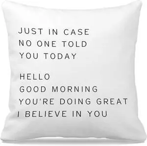Inspirational Pillow Covers 18x18, Inspirational Gifts for Women, Teenage Girls & College Students, Throw Pillow Dorm Decor, Call Your Mom Pillow Inspirational Pillow Covers 18x18, Inspirational Gifts for Women, Teenage Girls & College Students, Throw Pillow Dorm Decor, Call Your Mom Pillow