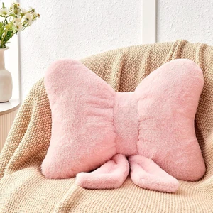 Pink Bow Pillow,12'' Bow Shaped Pillow with Faux Rabbit Fur,Soft Bow Throw Pillows Aesthetic Bow Decorative Pillows for Bed Sofa Couch Home Decor Pink Bow Pillow,12'' Bow Shaped Pillow with Faux Rabbit Fur,Soft Bow Throw Pillows Aesthetic Bow Decorative Pillows for Bed Sofa Couch Home Decor