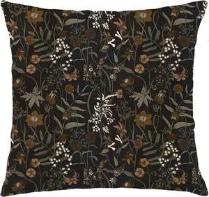 Moody Vintage Floral Botanical Pillow Covers 18x18, Flower Floral Room Decor, Retro Dark Cottagecore Rustic Nature Wildflower Plant Decorative Throw Pillow Covers Moody Vintage Floral Botanical Pillow Covers 18x18, Flower Floral Room Decor, Retro Dark Cottagecore Rustic Nature Wildflower Plant Decorative Throw Pillow Covers