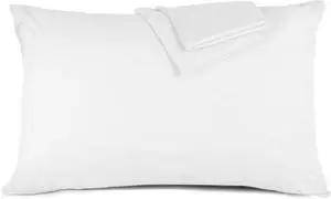 Youth Pillowcase Cover 16"x22" - 100% Egyptian Cotton 500 Thread Count Toddler Pillowcase for Boys, Girls, Kids Pillow Cover for Little Sleepy Head Pillows - Smart Zipper Closure 1 Piece White Youth Pillowcase Cover 16"x22" - 100% Egyptian Cotton 500 Thread Count Toddler Pillowcase for Boys, Girls, Kids Pillow Cover for Little Sleepy Head Pillows - Smart Zipper Closure 1 Piece White