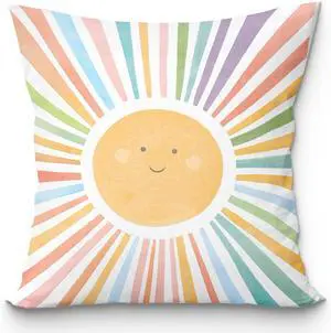 Boho Sun Pillow Cover 18x18,You are My Sunshine Pillow Cover,Boho Sunset Pillow, Sun Rainbow Playroom Decor,Pillows Decor for Book Center Calming Corner Girls Kids Room Boho Sun Pillow Cover 18x18,You are My Sunshine Pillow Cover,Boho Sunset Pillow, Sun Rainbow Playroom Decor,Pillows Decor for Book Center Calming Corner Girls Kids Room