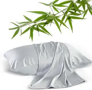 Bamboo Viscose Pillow Protectors Toddler Size Set of 2, 400 Thread Count Cooling Zippered Pillowcases for Hot Sleepers & Night Sweats, Breathable Silky Soft Pillow Covers, Hotel Luxury, Gray, 13x18 Bamboo Viscose Pillow Protectors Toddler Size Set of 2, 400 Thread Count Cooling Zippered Pillowcases for Hot Sleepers & Night Sweats, Breathable Silky Soft Pillow Covers, Hotel Luxury, Gray, 13x18
