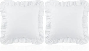 Ruffle Throw Pillow Covers Decorative Pillow Cases Cushion Covers White Ruffle Throw Pillow Covers Decorative Pillow Cases Cushion Covers White