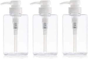 100ml / 3.3oz Refillable Empty Plastic Pump Bottles Jars Set for Makeup Cosmetic Bath Shower Shampoo Hair-Conditioner Toiletries Liquid Containers Bathroom Accessory Set (Transparent) 100ml / 3.3oz Refillable Empty Plastic Pump Bottles Jars Set for Makeup Cosmetic Bath Shower Shampoo Hair-Conditioner Toiletries Liquid Containers Bathroom Accessory Set (Transparent)